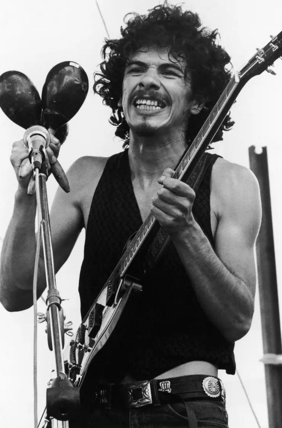 Carlos Santana Performing at Woodstock, 1969