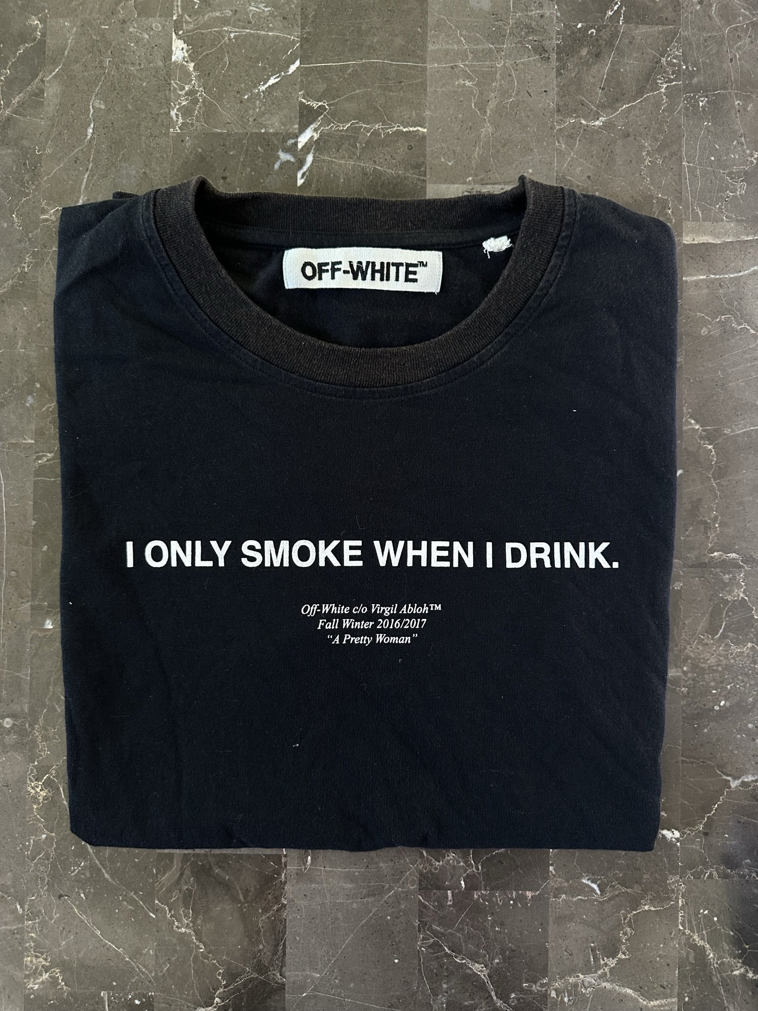 Like the Tee Shirt Says [Off White, 2016]