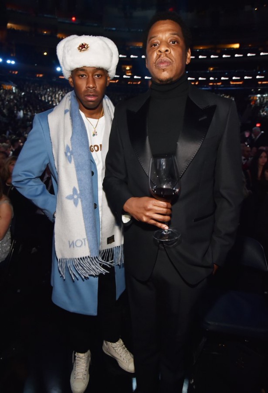 Tyler, the Creator and Jay-Z at the Grammys, 2022