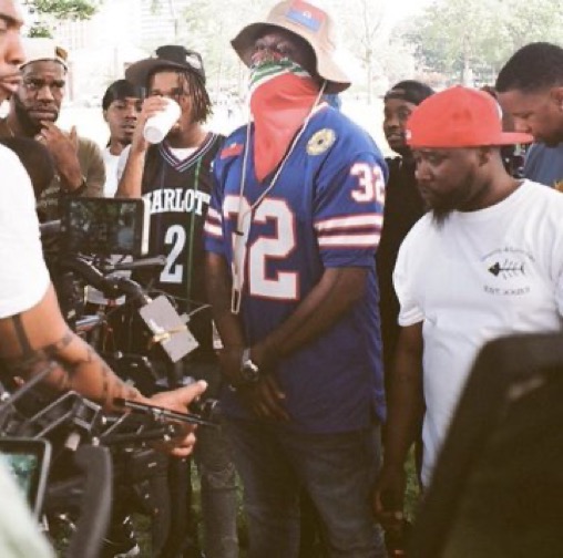 Mach-Hommy during the Video Shoot for [No Blood No Sweat], 2021