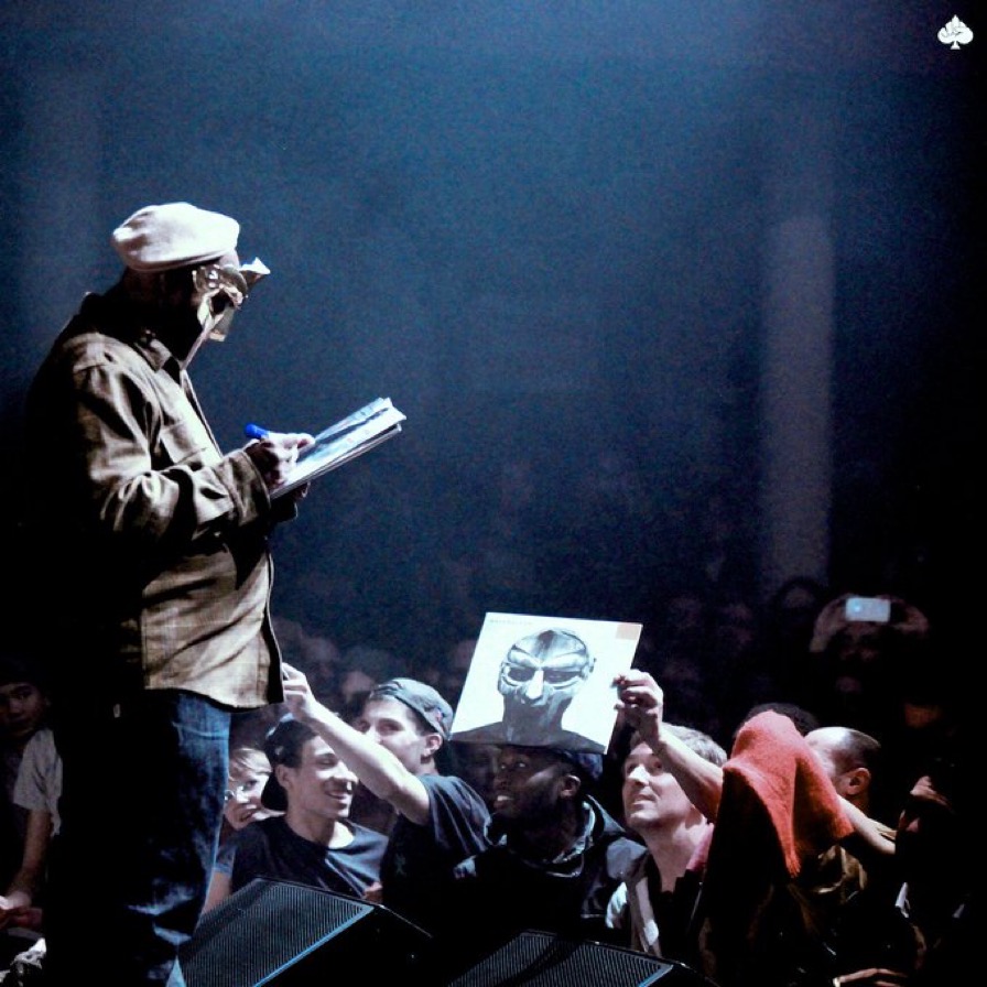 MF DOOM Signing Albums at a Concert