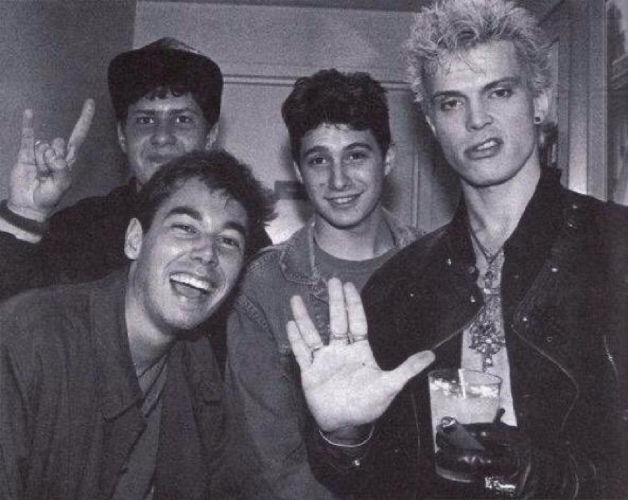 Beastie Boys Backstage with Billy Idol, 1986