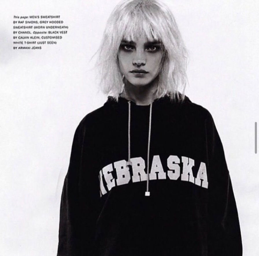 Magazine Ad for Raf Simons A/W 2002. Model Unknown [DM on IG if you know the name]